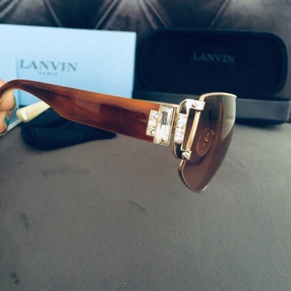 ?AUTHENTIC LANVIN PARIS SUNGLASSES ROSE GOLD main image 5